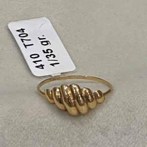 انگشتر طلا مینیمال طرح صدف